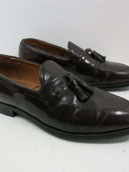 Vintage UFCW Leather Tassel Dress Loafers Shoes Men\'s Footwear Shoes 10.5 D main image 7